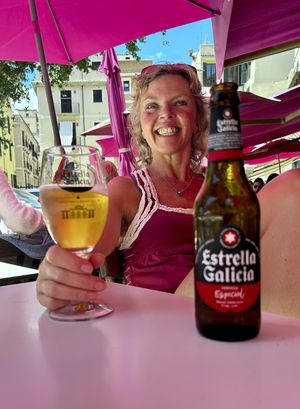 A beer   at Coto in Mallorca