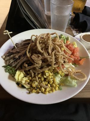 vegan bbq chicken salad   at Yard House in Honolulu