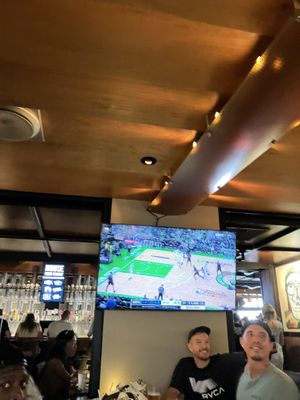 atmosphere with sport games on tv  at Yard House in Honolulu