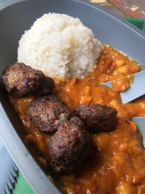 added the pakora from the other restaurant to it  at Disneyland - Restaurant Hakuna Matata in Marne-la-vallee