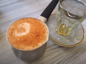 Oat Chai Latte at Ostro Eatery in Rockingham