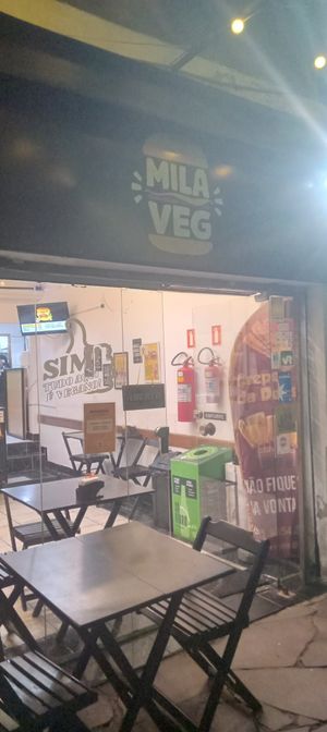 Entrada do local! at MilaVeg Lanches in Porto Alegre