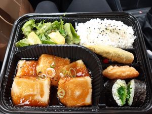 Agedashi Dofu Bento at Umisango in Anglesea