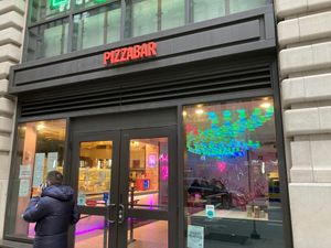 Front at Luv Pizza in New York City