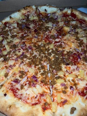 Vegan pizza (custom)   at Luv Pizza in New York City