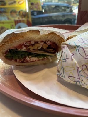   at Luv Pizza in New York City