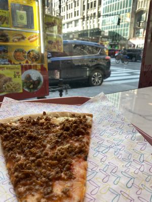   at Luv Pizza in New York City