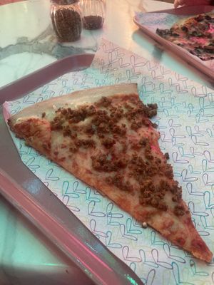   at Luv Pizza in New York City