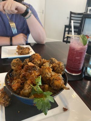 Broccoli appetizer  at Down Island Gulf Seafood Restaurant in Santa Rosa Beach