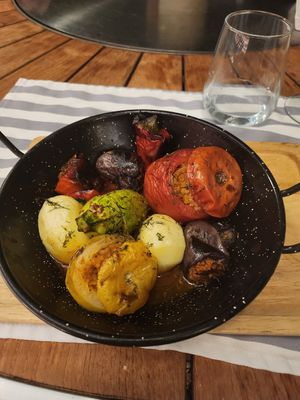 Stuffed vegetables at Kontokali Bay Resort & Spa in Corfu