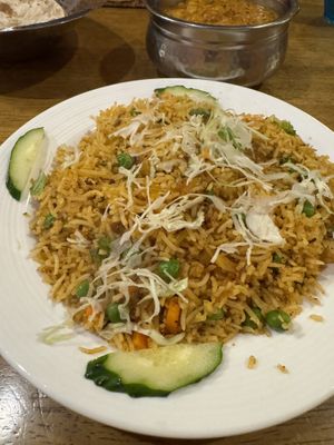 Vegan Biryani  at Indira Indian Restaurant in Chatan