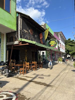 Outside the restaurant  #Veganuary at Tierras Amazónicas in Leticia