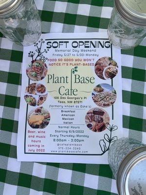   at Taos Cafe in Taos