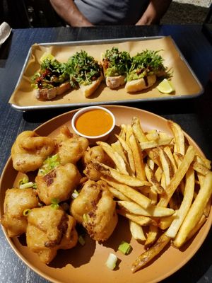 Cauliflower & Avocado Toast. at Taos Cafe in Taos