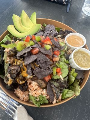Salad  at Taos Cafe in Taos