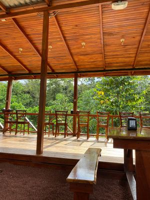 view  at Cafe Metropoli in La Fortuna