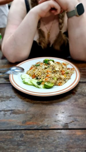 Gebratener Reis mit Tofu at Omsin Restaurant in Koh Samui