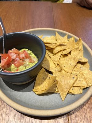 You can’t go wrong with chips and guacamole    at Kitade Shokudo in Tokyo