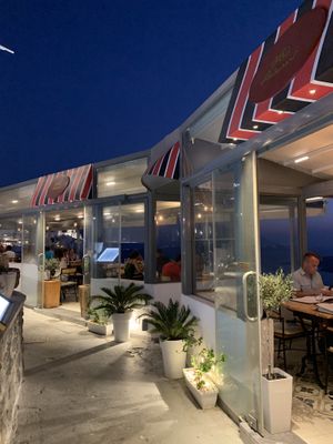   at Aris Restaurant in Santorini
