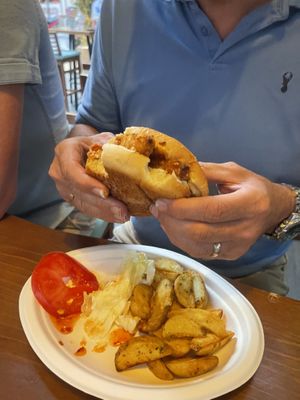 Vegan chick burger   at Ubuntu Lounge Bar - Maybe closed in Skiathos
