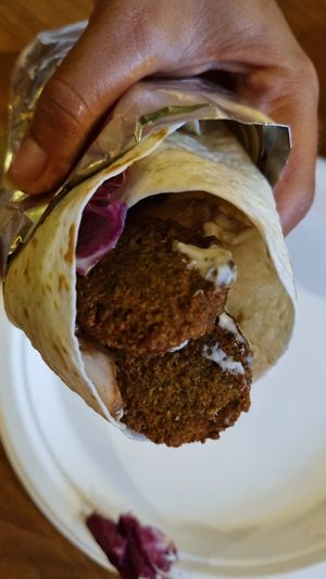 Falafel wrap at Ubuntu Lounge Bar - Maybe closed in Skiathos