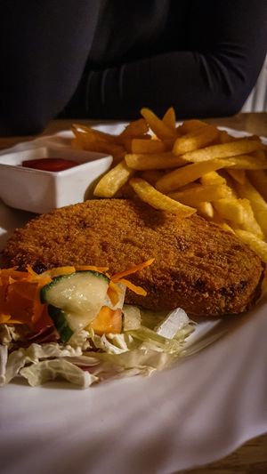 Gemüseschnitzel at Imbiss zur Rast in Clausthal-zellerfeld