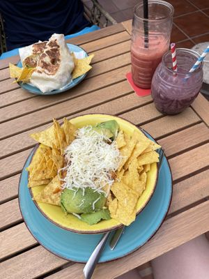 veggie chilli rice  at Flo's in Tenerife