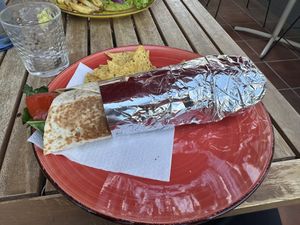 Vegan Wrap  at Flo's in Tenerife