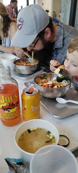 More soup and udon tofu bowls at Rice Bar - Market Place in Washington