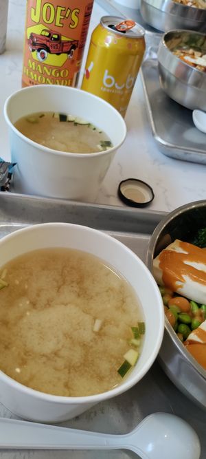 Miso soup at Rice Bar - Market Place in Washington