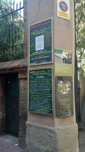 Menú at Damunt un cel de fil in Terrassa