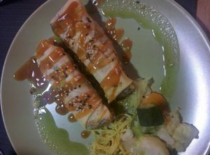 Vegan rolls at Damunt un cel de fil in Terrassa