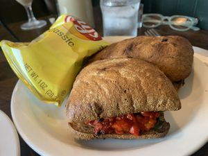 Garden veg toasted sandwich  at The Whistling Kettle in Schenectady