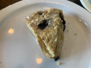 My small, stale scone  at The Whistling Kettle in Schenectady