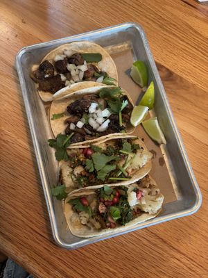 mushroom and cauliflower tacos   at Bartaco in Orlando