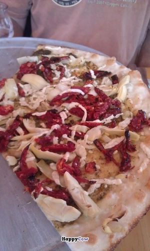 Artichoke & sun-dried tomato Pizza  at Pizzetta in Mystic