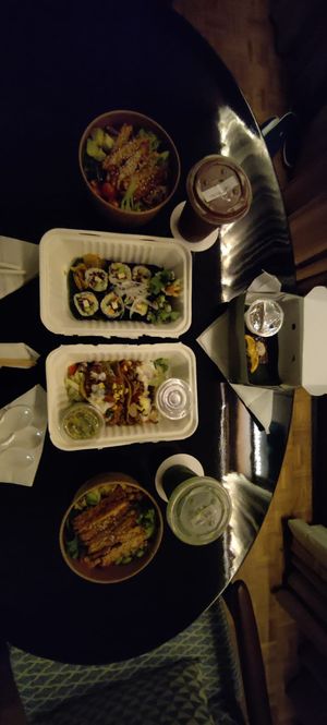 Home-delivery. at Moringa Plant-Based Restaurant in Kuta