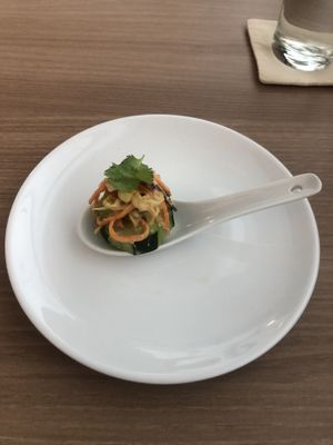 Don’t know what is it but got it for free🤷🏻‍♀️  at Moringa Plant-Based Restaurant in Kuta