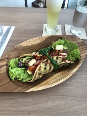 Gyros sandwich   at Moringa Plant-Based Restaurant in Kuta
