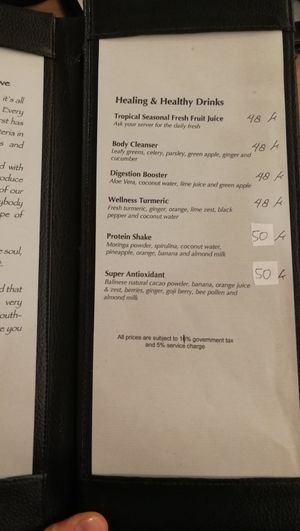  at Moringa Plant-Based Restaurant in Kuta