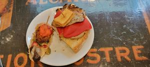 Different vegan options at Aldapa in Pamplona