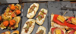 Vegan options well labeled at Aldapa in Pamplona