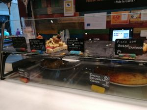 Many vegetarian and some vegan options, really great! at Aldapa in Pamplona