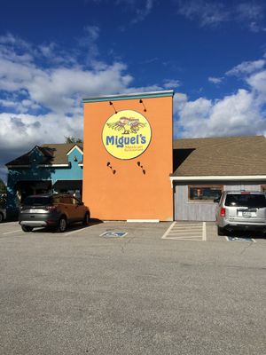 Exterior of Miguel's at Miguel's Mexican Restaurant in Bangor