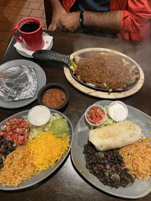Fajitas & gringo burrito   at Miguel's Mexican Restaurant in Bangor