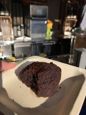 chocolate cake  at Disneyland - The Gourmet Vegan in Chessy