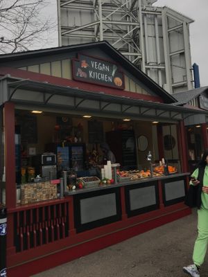 stall with old name  at Disneyland - The Gourmet Vegan in Chessy
