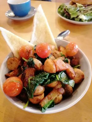 Brunch hash! at Sugar Daddy's Café in Worcester