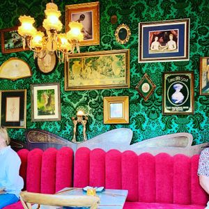 Gallery Wall  at Honey Moon Spirit Lounge in Austin