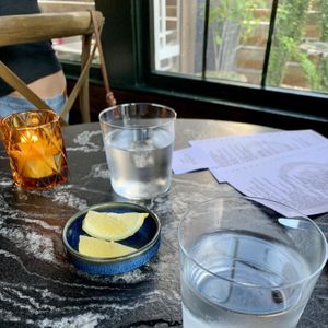 Corner Table  at Honey Moon Spirit Lounge in Austin